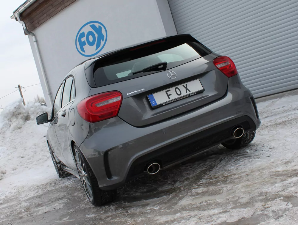 Mercedes A-Klasse W176 - AMG Paket  Endschalldämpfer quer Ausgang rechts/links - 115x85 Typ 32 rechts/links