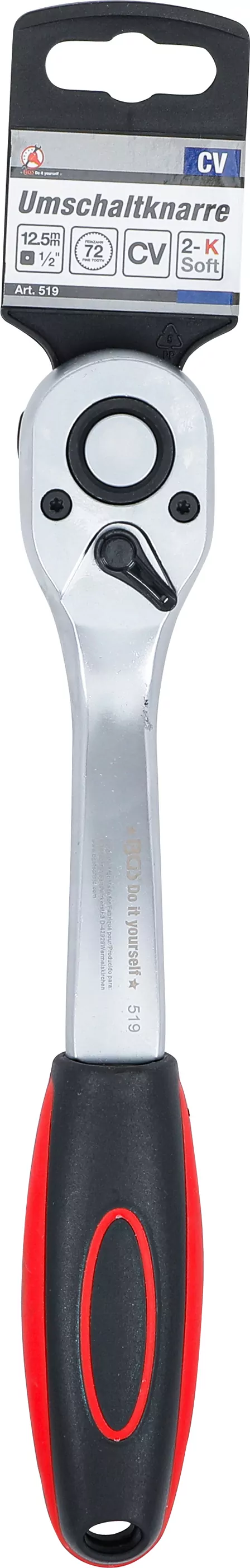 Umschaltknarre | feinverzahnt | 12,5 mm (1/2")