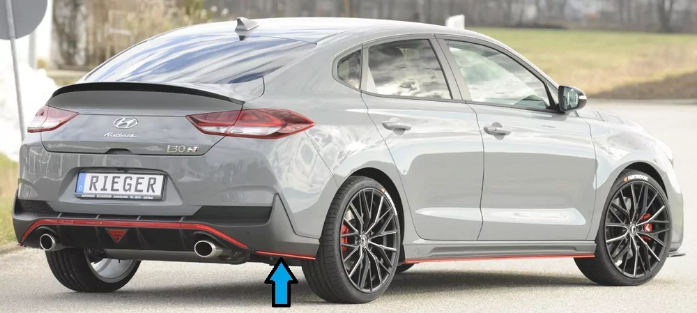 Rieger Heckschürzenansatz seitlich rechts für Hyundai i30 N-Performance  (PDE) 5-tür. (Fastback) 05.21- (ab Facelift)