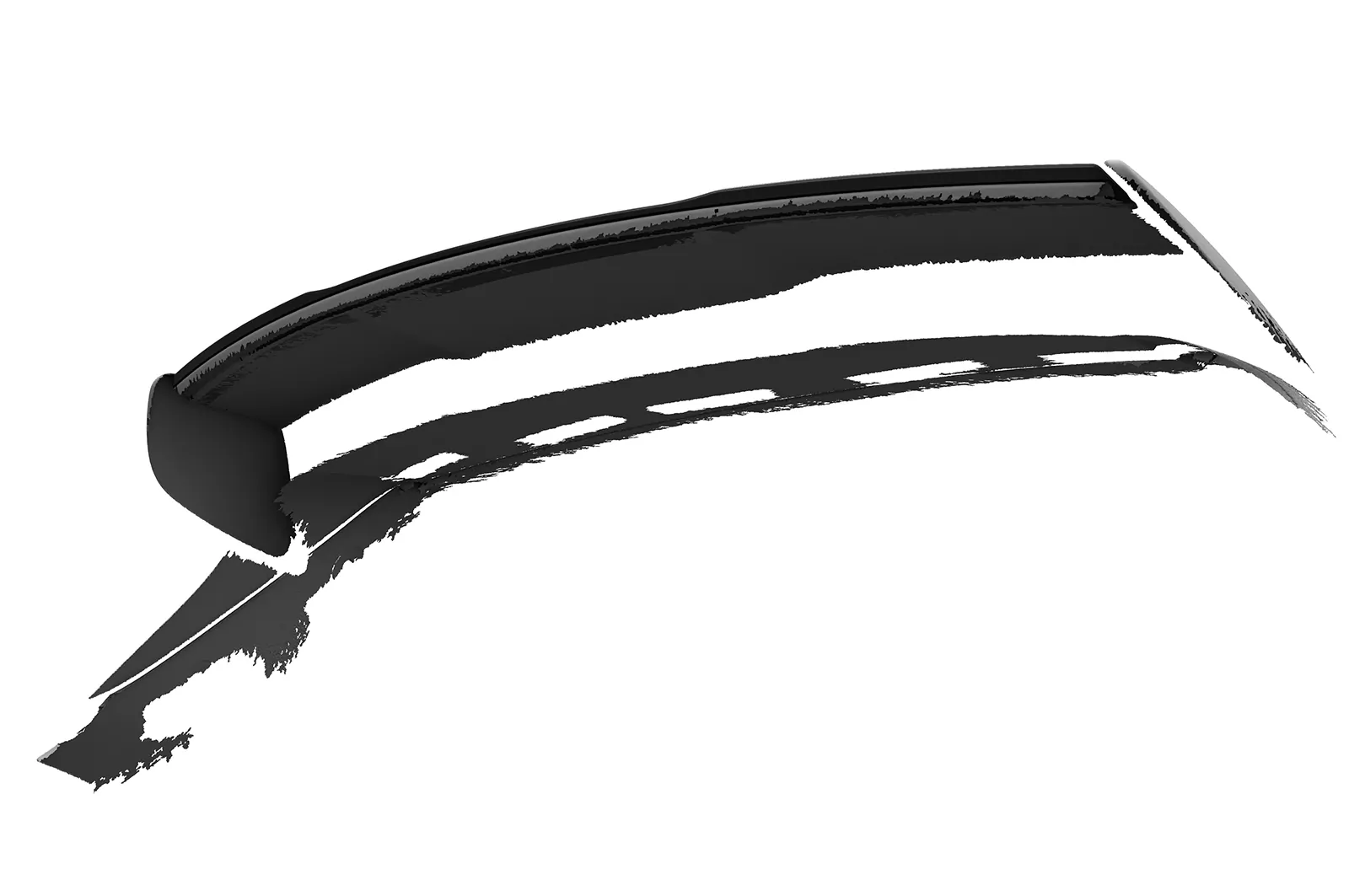 Heckflügel mit ABE für Mercedes-Benz A-Klasse W176 AMG HF132 Schwarz Strukturiert