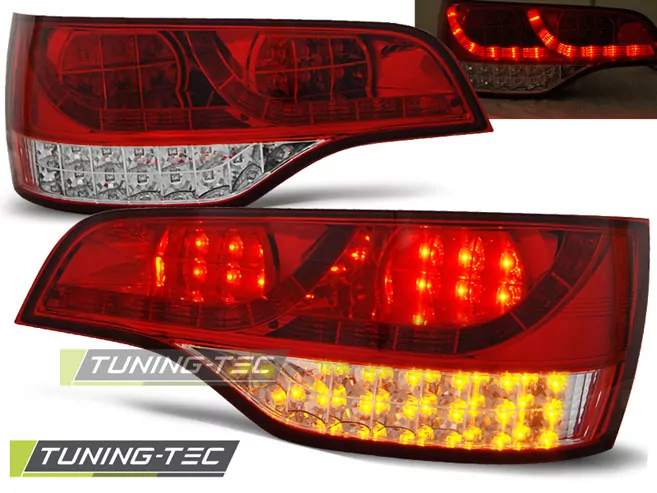 Led Tail Lights Red White Fits Audi Q7 06-09