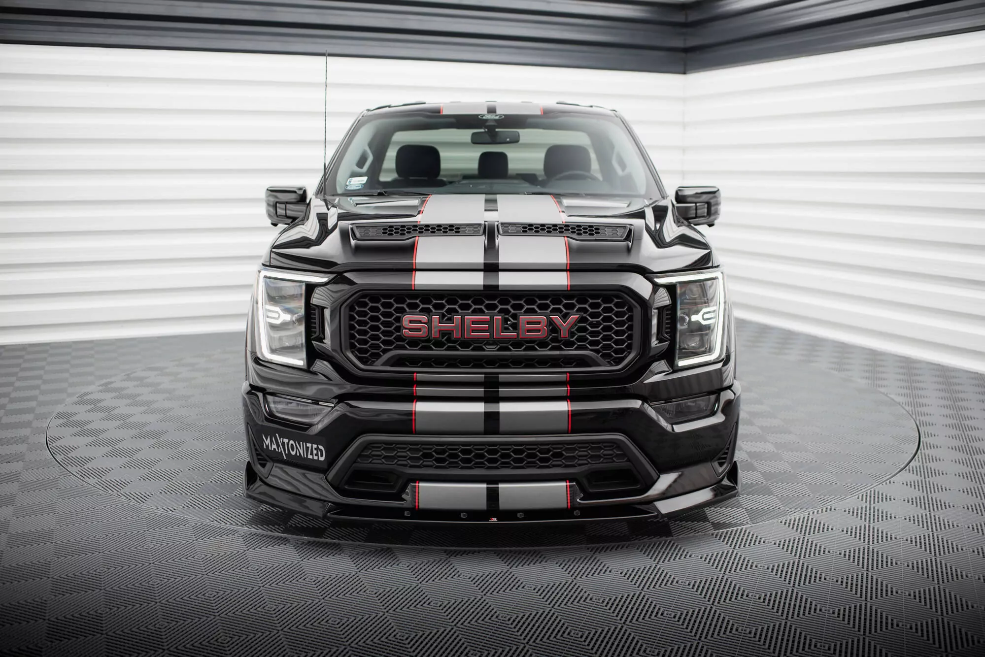Front Ansatz Für Shelby F150 Super Snake Schwarz Hochglanz