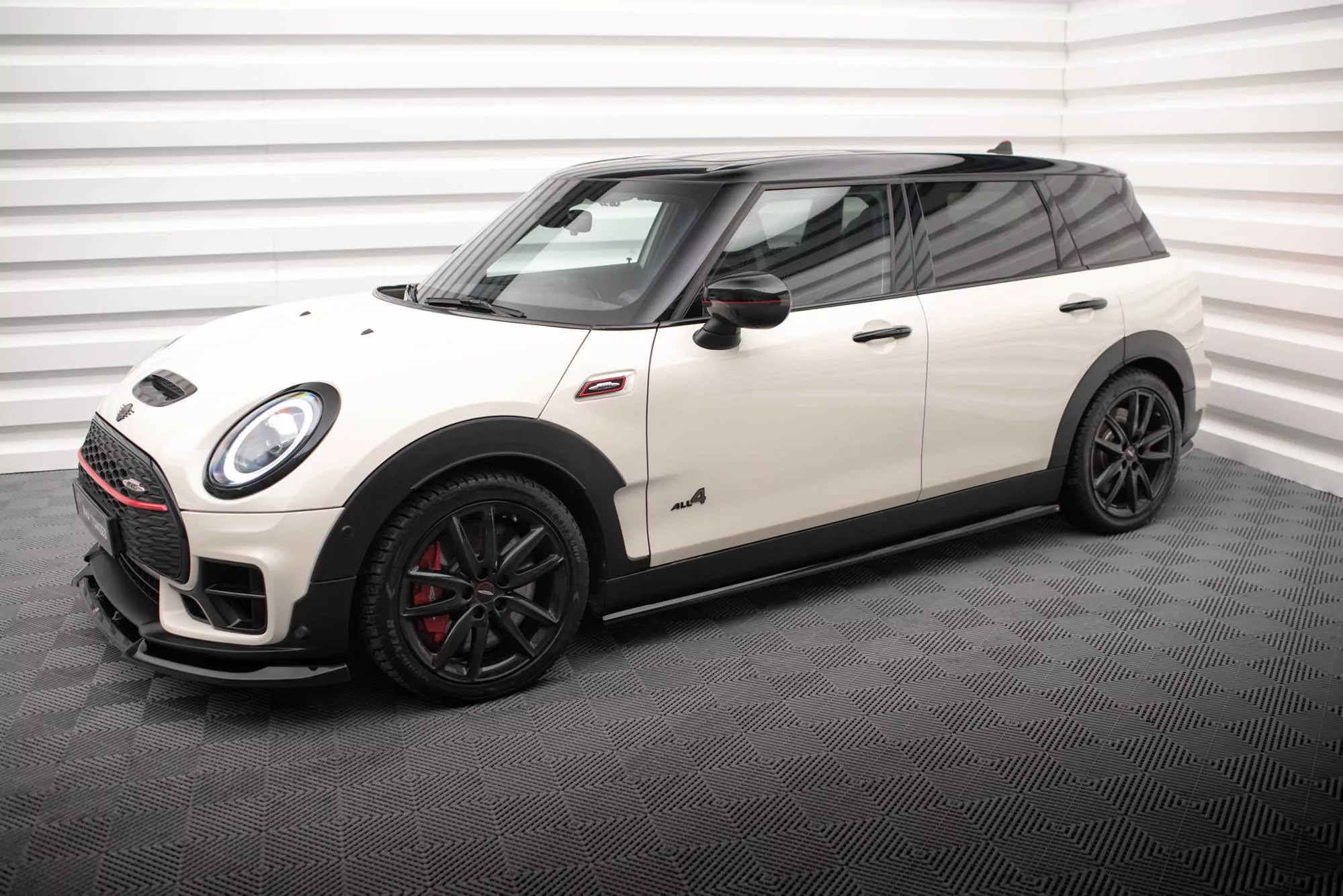 Seitenschweller Ansatz Für Mini Cooper Clubman John Cooper Works F54 Facelift Schwarz Hochglanz