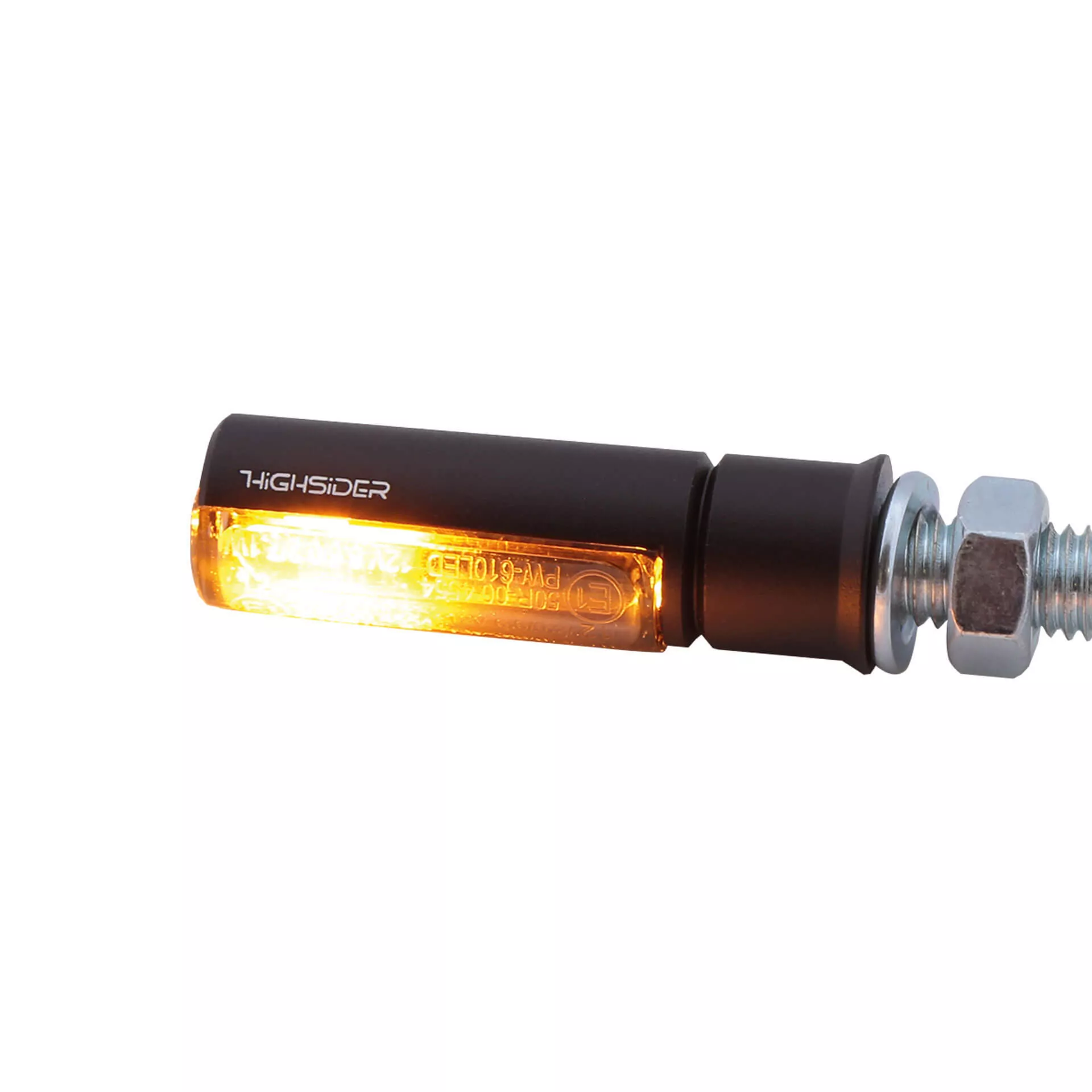 HIGHSIDER Pro Conero-Black-Edition LED 3in1 Blinker-Rücklicht-Kombination Gehäuse Schwarz / Linse Rauchgrau (Paar), Hinten