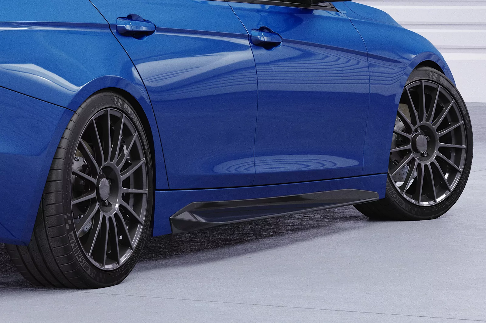 Seitenschweller für BMW 3er F30 / F31 SS537 Schwarz Strukturiert