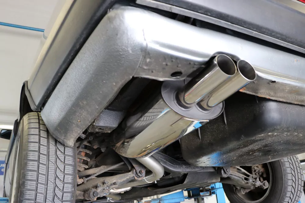 Audi 100 quattro Typ C3 Endschalldämpfer - 2x63 Typ 10 Kopie