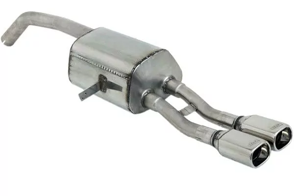Ulter Sportauspuff für Renault Megane III COMBI 2008-2012 - 2 Endrohre Rechteckig 80×65