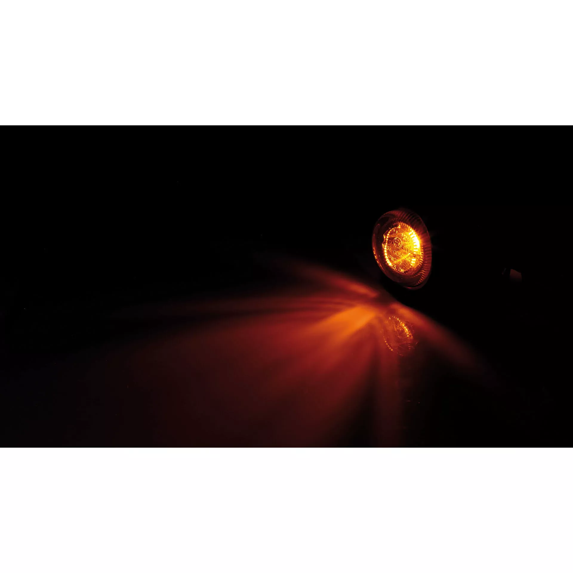 HIGHSIDER Pro Akron-X LED Mini Indicator Gehäuse  Schwarz / Linse Rauchgrau (Paar), Vorn & Hinten