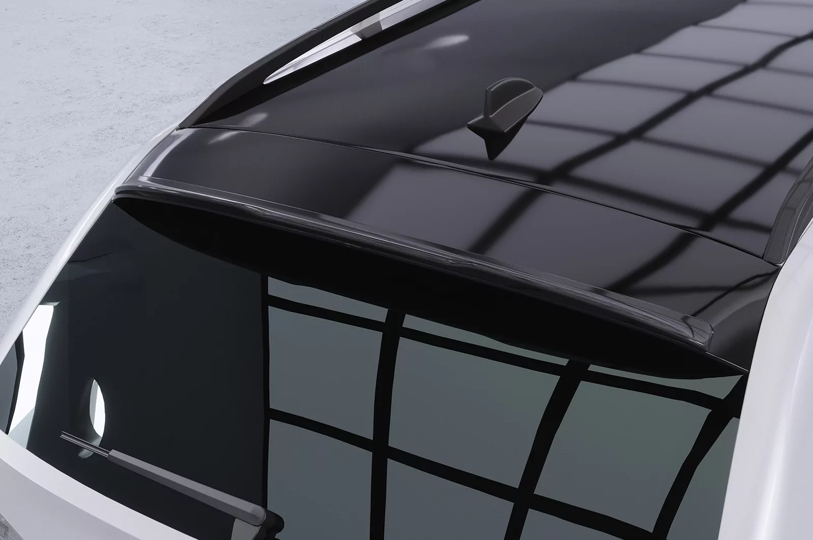 Heckflügel mit ABE für BMW 3er E91 Touring HF113 Schwarz Strukturiert