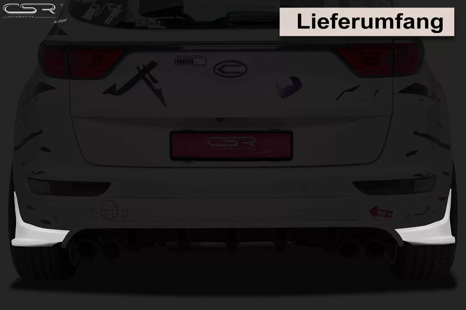 Heckansatz für Kia Sportage QL HA193