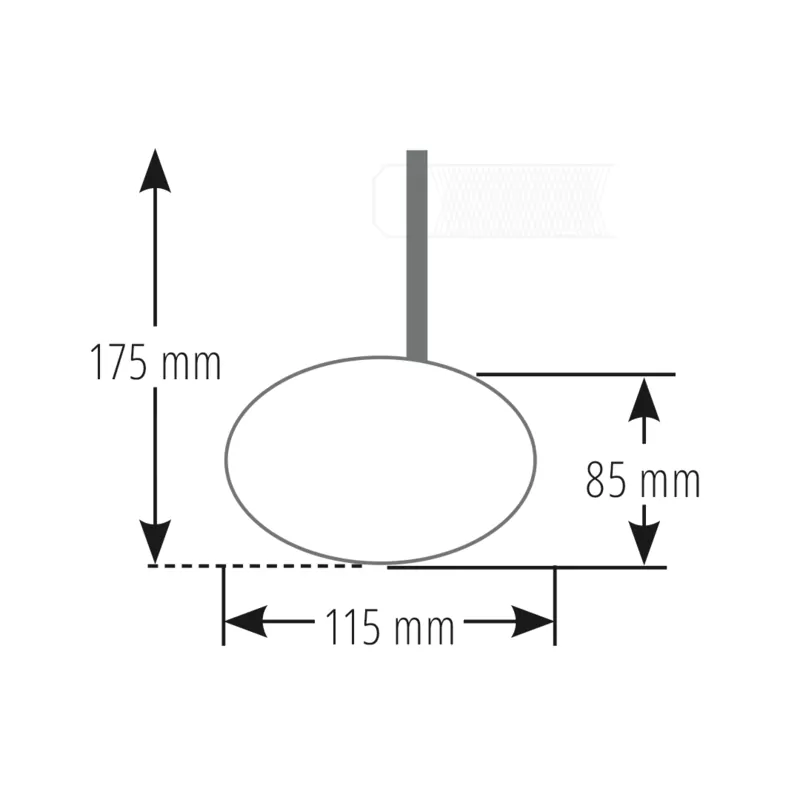 HIGHSIDER pro Lenkerendenspiegel Victory-Slim Schwarz Lang (1Stck.)