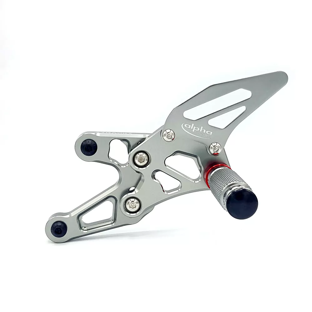 TRACK Fußrastenanlage titan BMW S1000RR Typ K10 Modelljahr 2015-16 Typ 2R10 Modelljahr 2017- BMW S1000R Typ 2R10 Modelljahr 2017- ABE