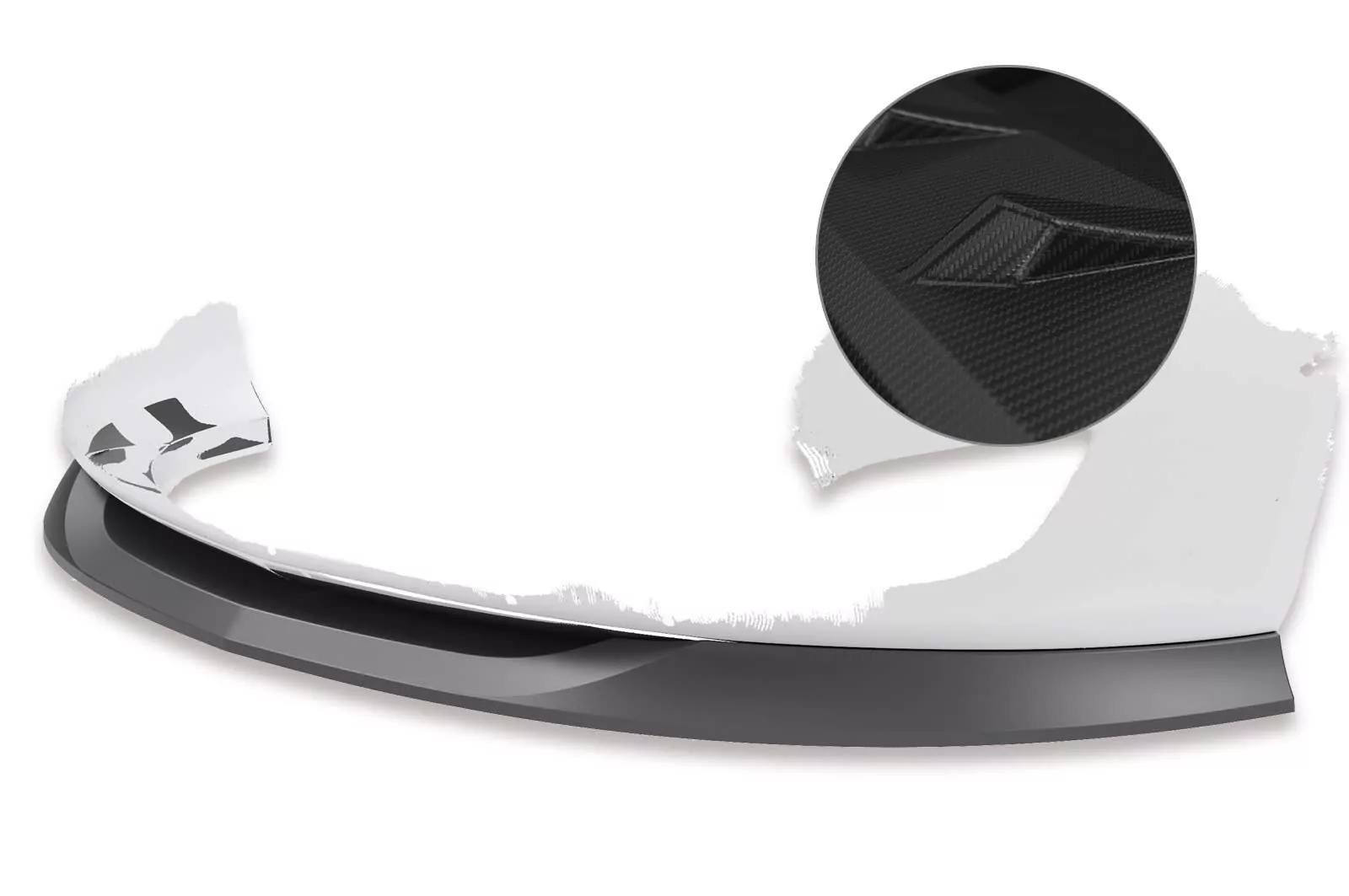 Cup-Spoilerlippe mit ABE für Opel Astra J CSL447-M Carbon Look (matt)