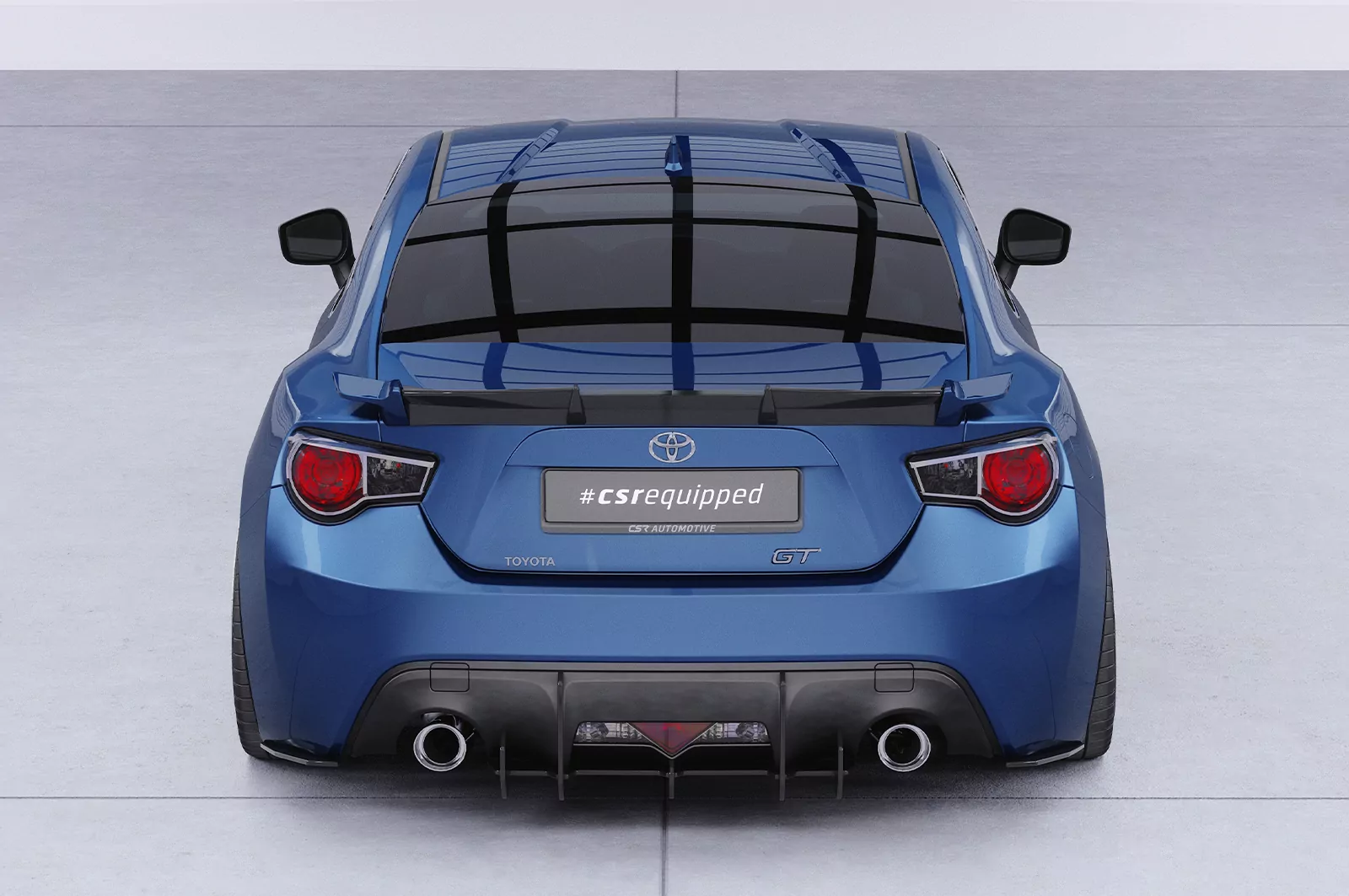 Heckflügel mit ABE für Toyota GT86 HF848 Schwarz Strukturiert