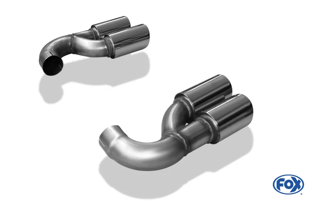 VW Touareg Typ 7L  Endrohrpaar zum Anstecken - 2x90 Typ 16 rechts/links
