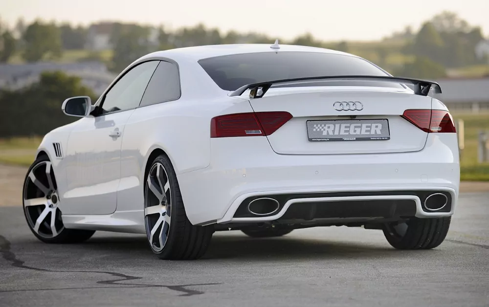 Endrohrblende links, chrom, 185x120mm oval für Audi A4 (B8/B81) Lim. 01.12- (ab Facelift)