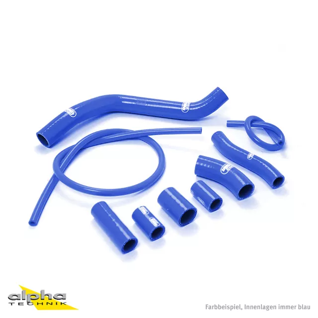 SAMCO SPORT Siliconschlauch Kit blau für KTM 950 Super Enduro R 950 Supermoto Modelljahr 2006-2009