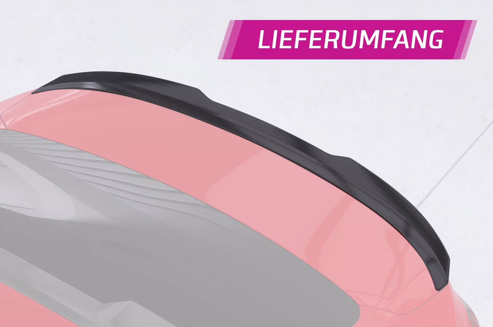 Heckflügel mit ABE für BMW 2er (F44) Gran Coupe HF870 Schwarz Strukturiert