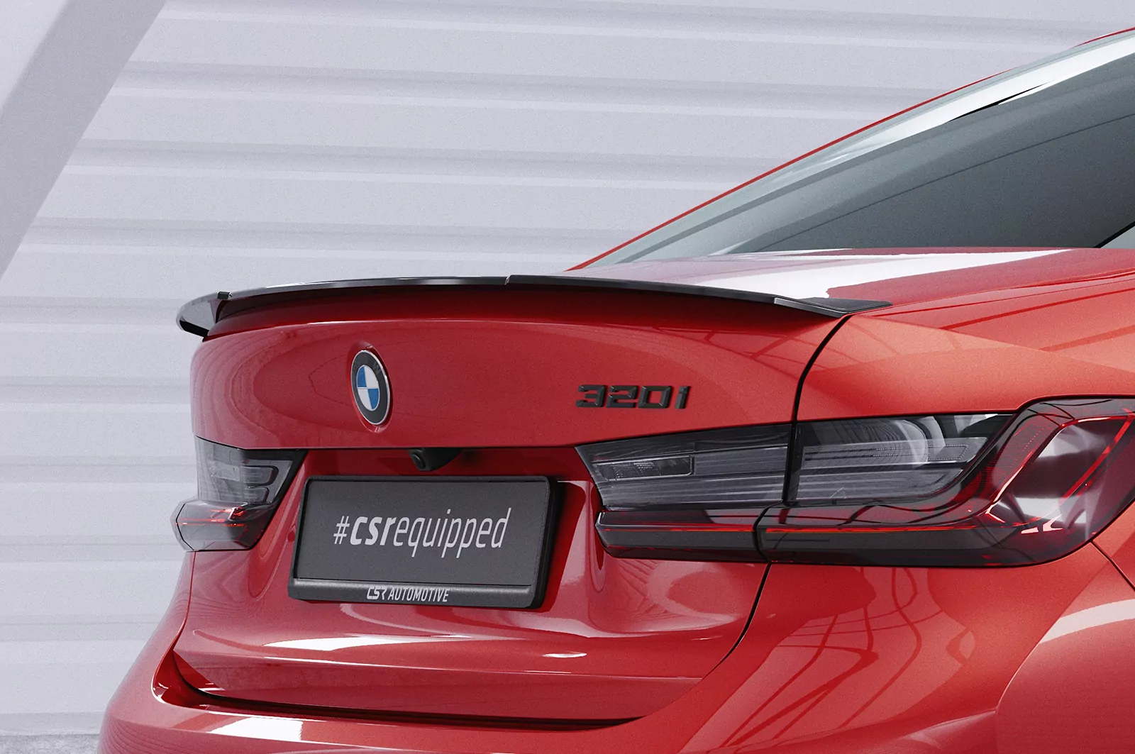 Heckflügel mit ABE für BMW 3er G20 Limousine HF730 Schwarz Strukturiert