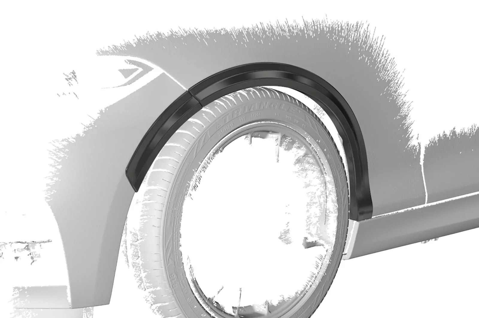 Kotflügelverbreiterung für BMW 2er F22/F23 VB034 Carbon Look Hochglanz