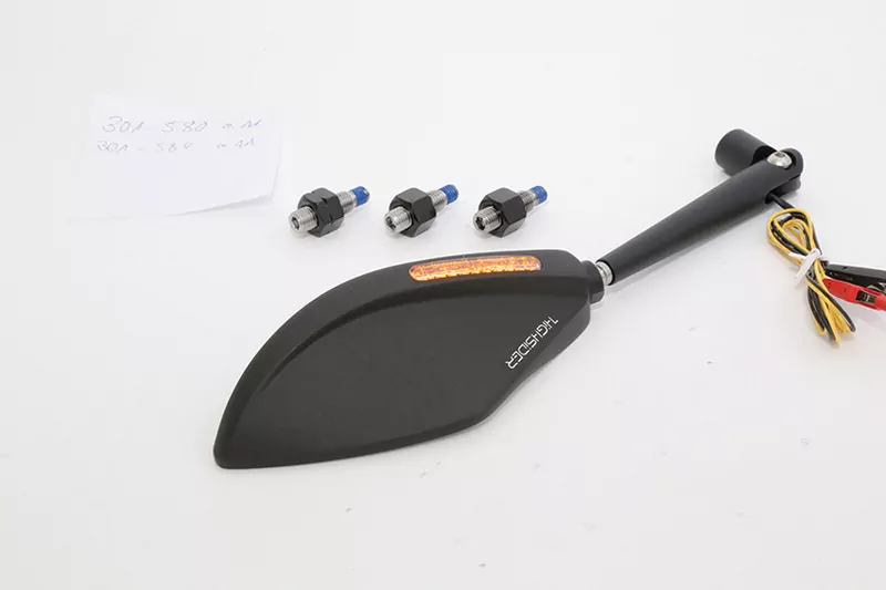 HIGHSIDER TOREZZO Verkleidungsspiegel mit LED Blinker E-geprüft