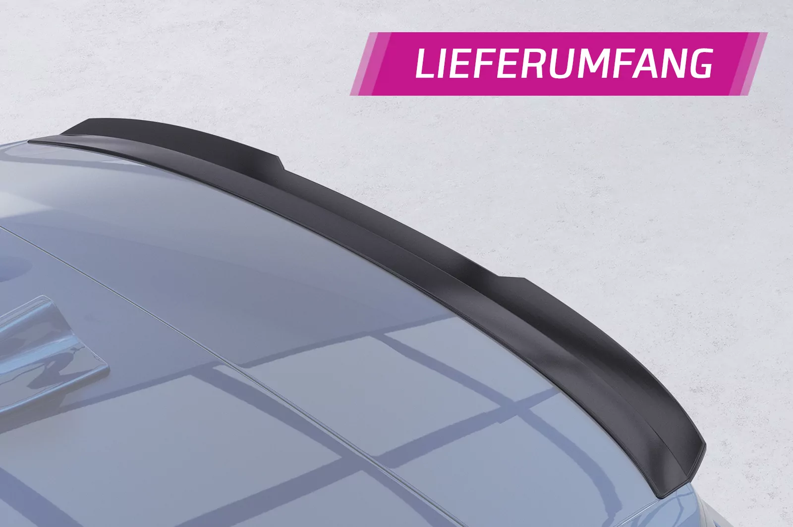 Heckflügel mit ABE für BMW X1 F48 HF668 Strukturiert (schwarz matt)