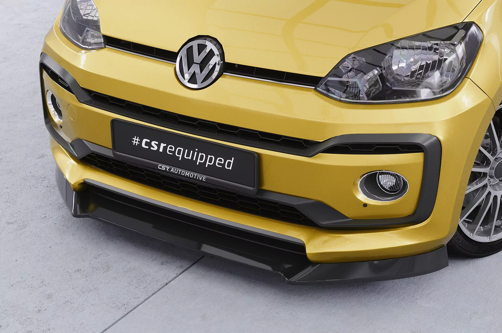 Cup-Spoilerlippe mit ABE für VW up! CSL353 Strukturiert (schwarz matt)