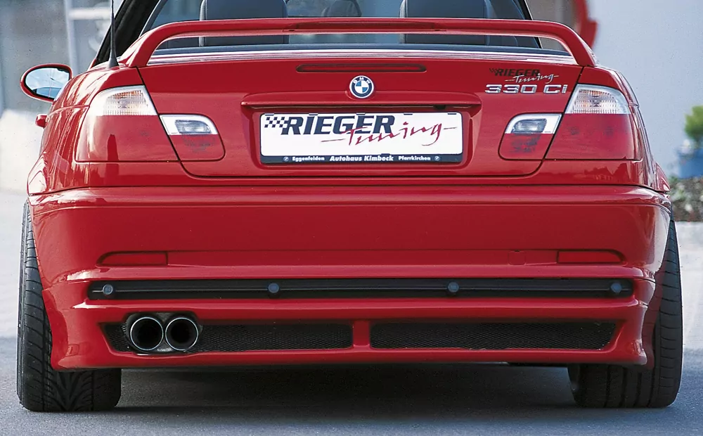 Rieger Heckansatz für BMW 3er E46 | Coupé 02.98-12.01 (bis Facelift) -> nicht für M3 und M-Technik