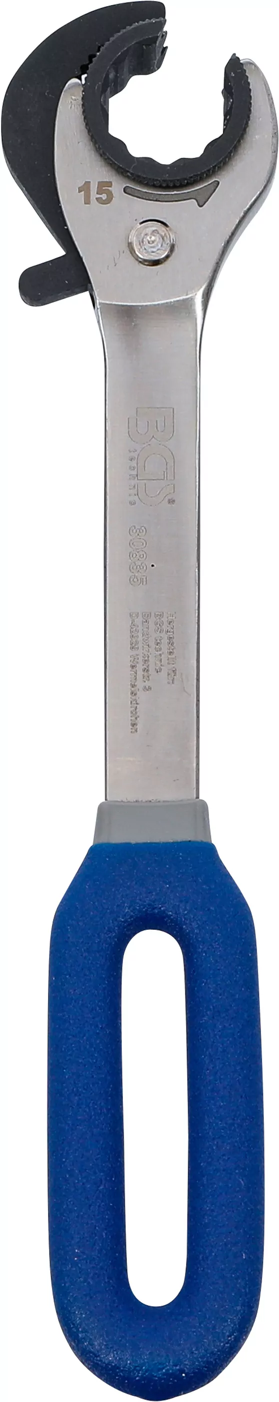 Ratschen-Ringschlüssel, offen | SW 15 mm