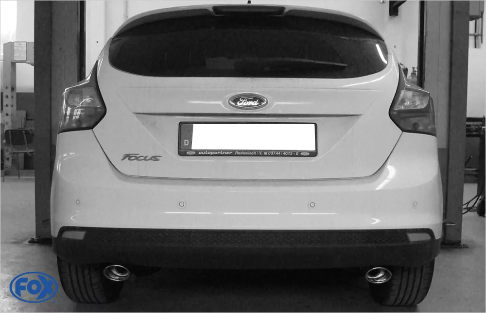 Ford Focus III Fließheck - Diesel  Endschalldämpfer Ausgang rechts/links - 106x71 Typ 32 rechts/links