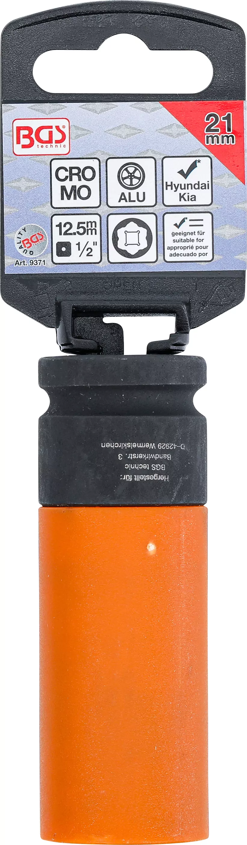 Kraft-Schoneinsatz | für Hyundai i30, Tucson, Kia | Antrieb Innenvierkant 12,5 mm (1/2") | SW 21 mm