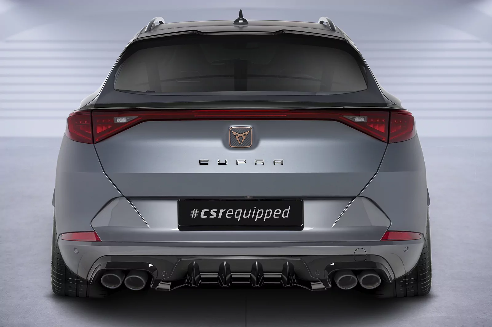 Heckflügel mit ABE für Cupra Formentor HF866 Schwarz Strukturiert