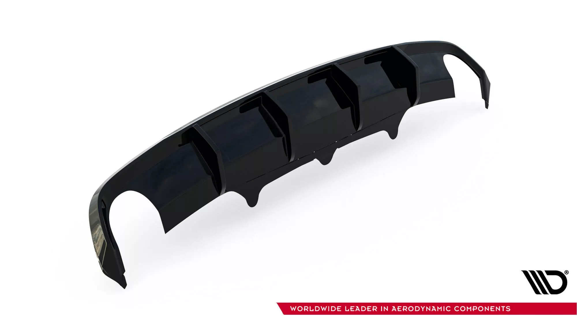 Diffusor Heck Ansatz Für Audi A6 S-line Avant C7  Schwarz Hochglanz