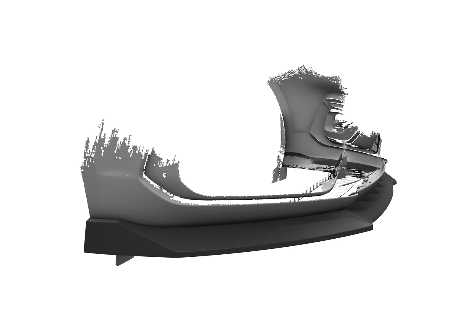 Cup-Spoilerlippe mit ABE für Ford Mondeo MK5 BA7 Turnier ST-Line CSL629 Schwarz Strukturiert