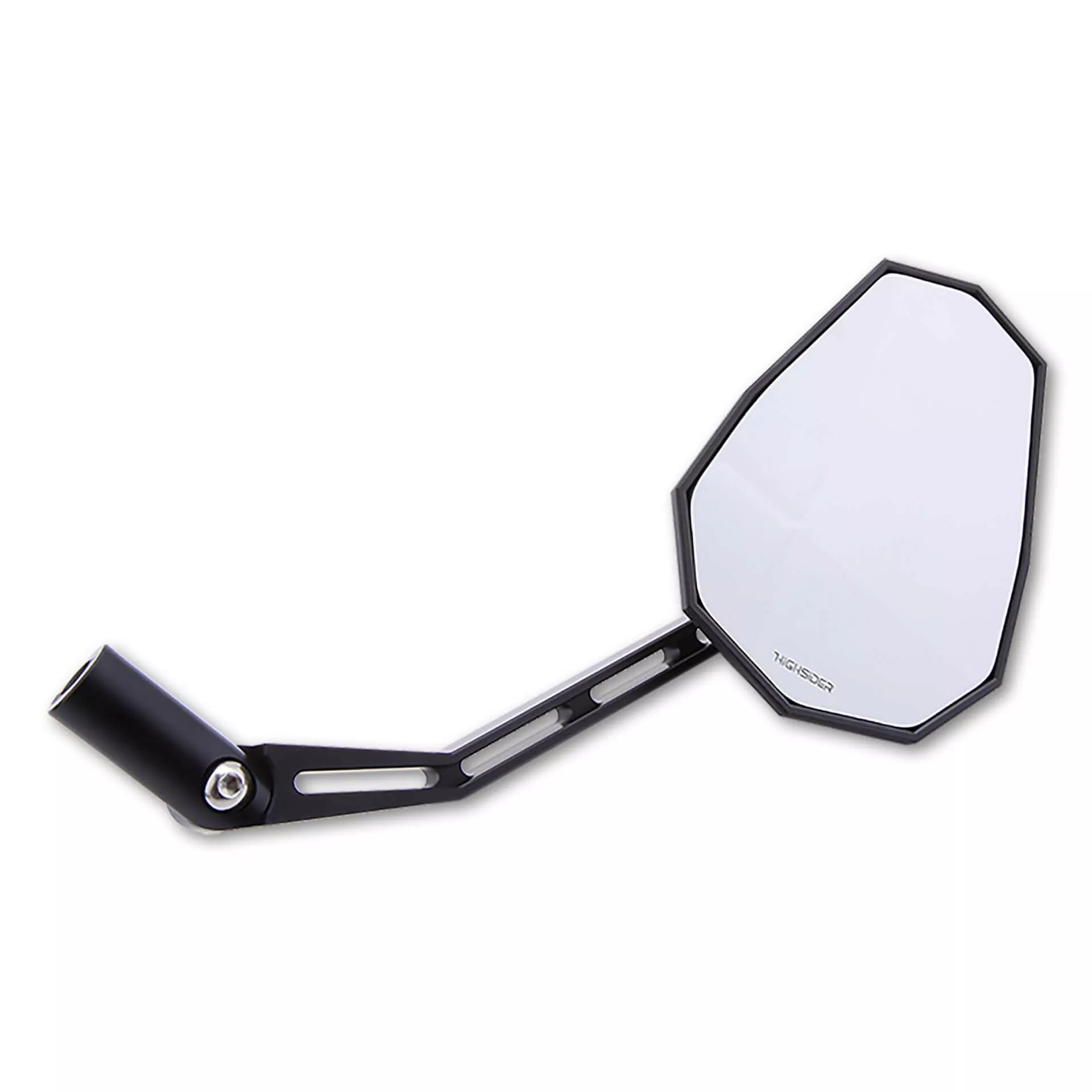 HIGHSIDER pro Handlebar Mirror Stealth-X1 Black (Pair)