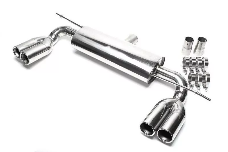 TA Technix Duplex Edelstahl Sportendschalldämpfer Links+Rechts 2x76mm passend für Audi A3 (8P)/ VW Golf V, Golf V Plus (1K/1KP)