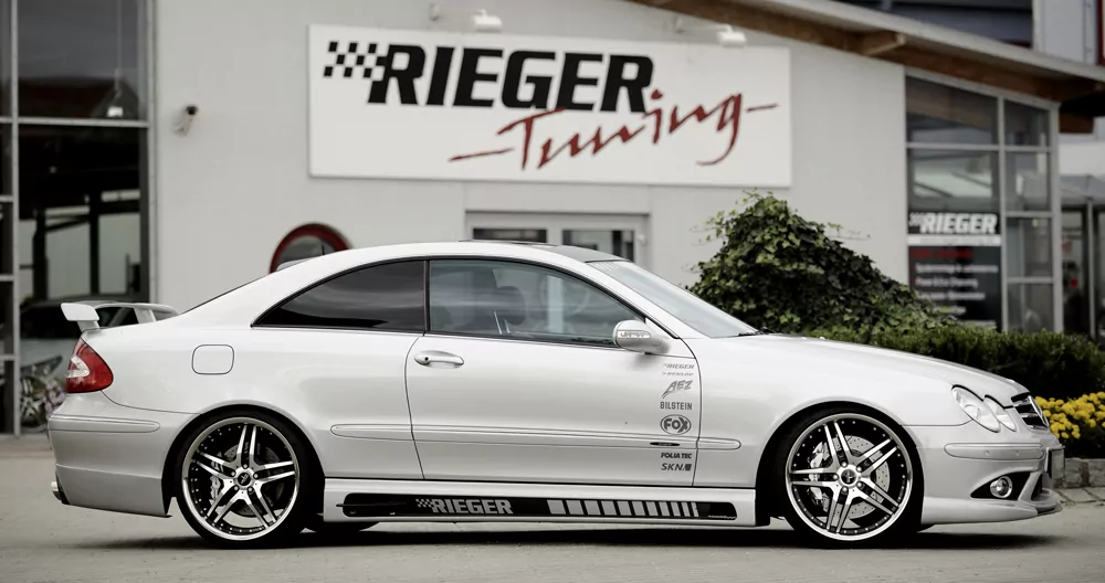Rieger Spoileransatz für Mercedes CLK (W209) - Cabrio 00.02-06.04 (bis Facelift / bis Modell 2005) carbon optik