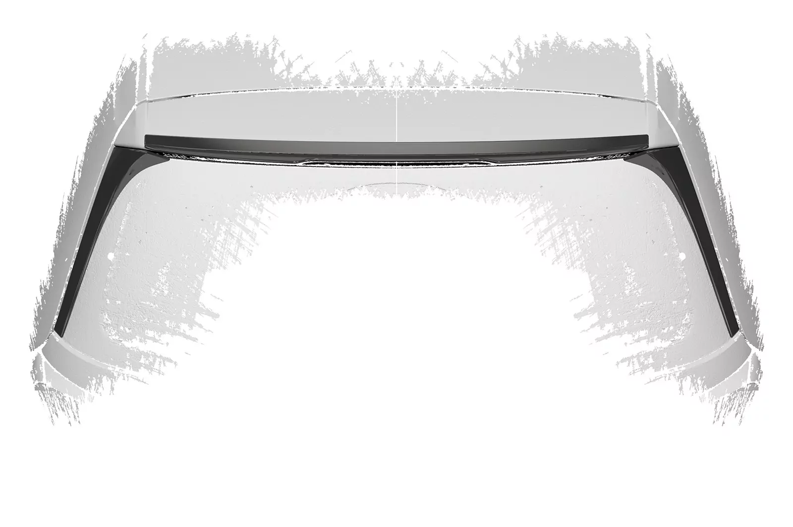 Heckflügel mit ABE für VW Golf 7 Basis HF794 Schwarz Strukturiert