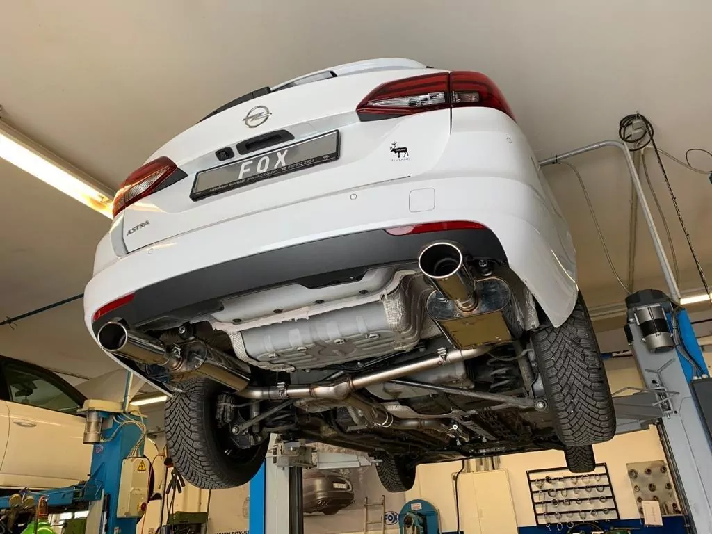 Opel Astra K Sports Tourer Endschalldämpfer quer Ausgang rechts/links - 115x85 Typ 32 rechts/links