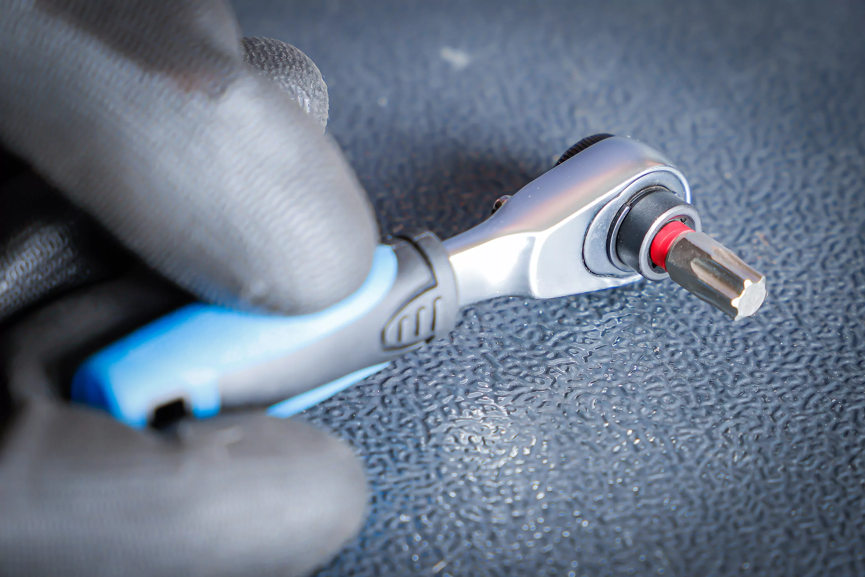 Color-Bit-Satz | mit Bit-Knarre | Antrieb Außensechskant 6,3 mm (1/4") | 43-tlg.