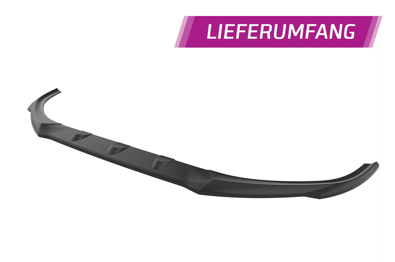 Cup-Spoilerlippe mit ABE für Hyundai i20 (BC3) CSL615 Schwarz Strukturiert