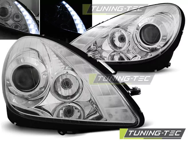 HEADLIGHTS CHROME fits MERCEDES R171 SLK 04-11