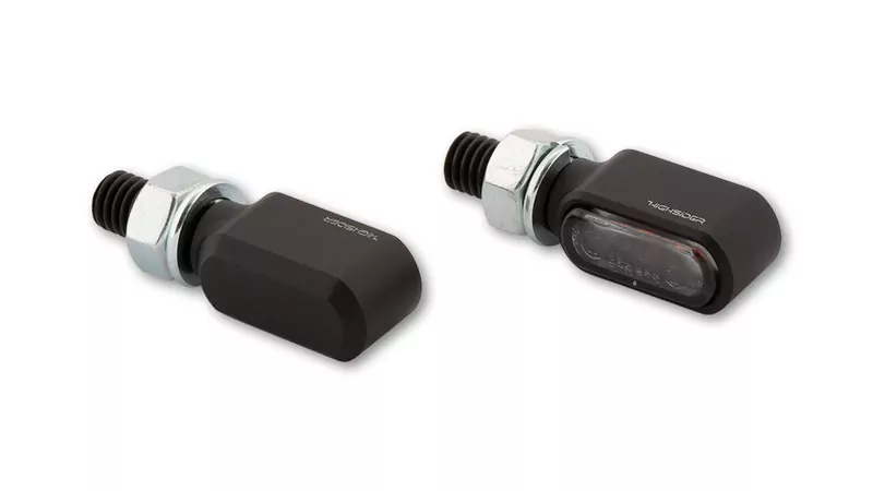 HIGHSIDER CNC 2in1 LED Blinker/Positionslicht Little Bronx, Schwarz, getönt, E-geprüft, Paar