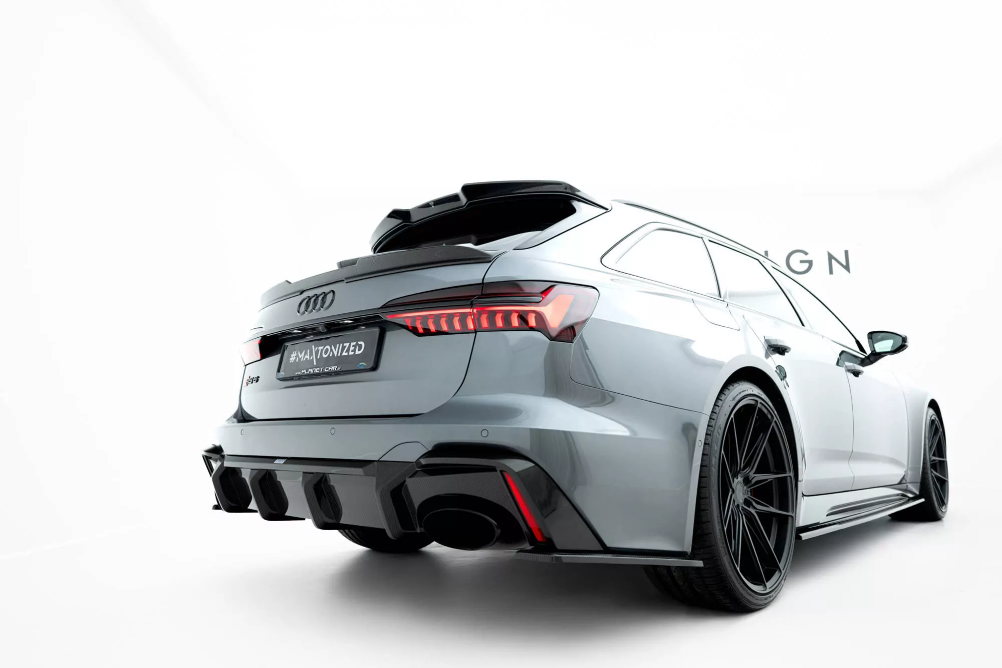 Prepreg Carbon Fiber Heckklappenspoiler (Niedriger) Audi RS6 C8
