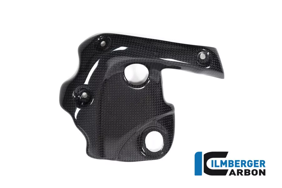 Ilmberger Carbon Auspuffhitzeschutz am Krümmer mit ABE glänzend für Ducati Diavel 1260 ab Modelljahr 2019-