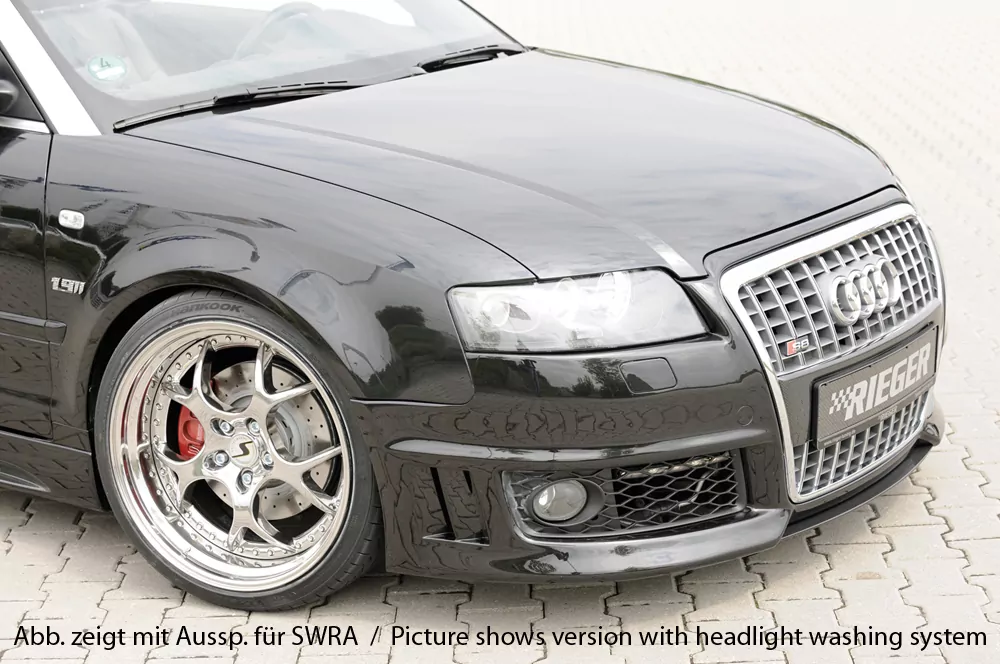 Rieger Spoilerstoßstange für Audi A4 (8H) - Cabrio 04.02-12.05 (bis Facelift) carbon optik