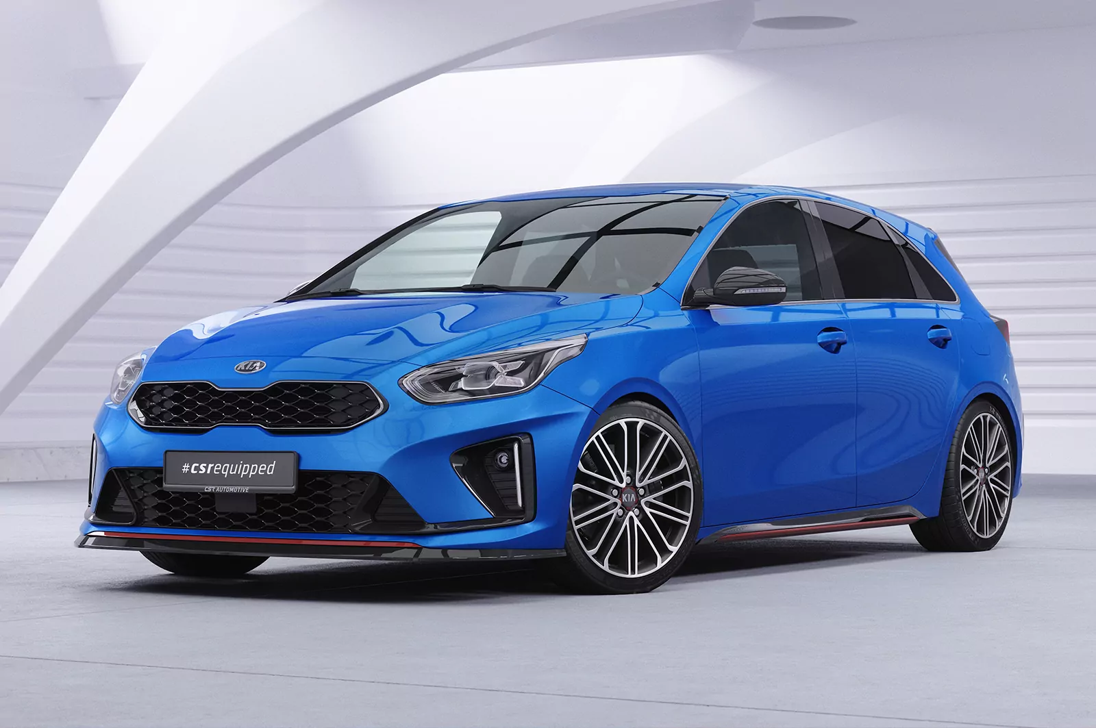 Cup-Spoilerlippe mit ABE für Kia Ceed (CD) GT CSL422 Strukturiert (schwarz matt)