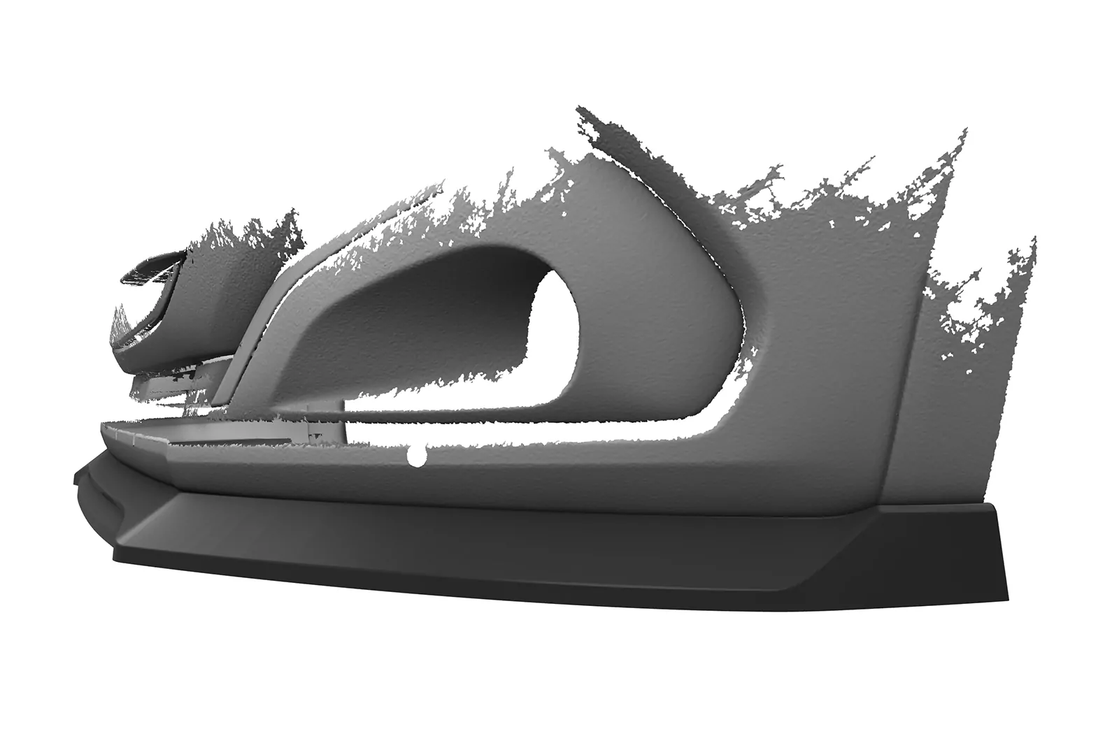 Cup-Spoilerlippe mit ABE für Peugeot 208 GTi CSL694 Schwarz Strukturiert