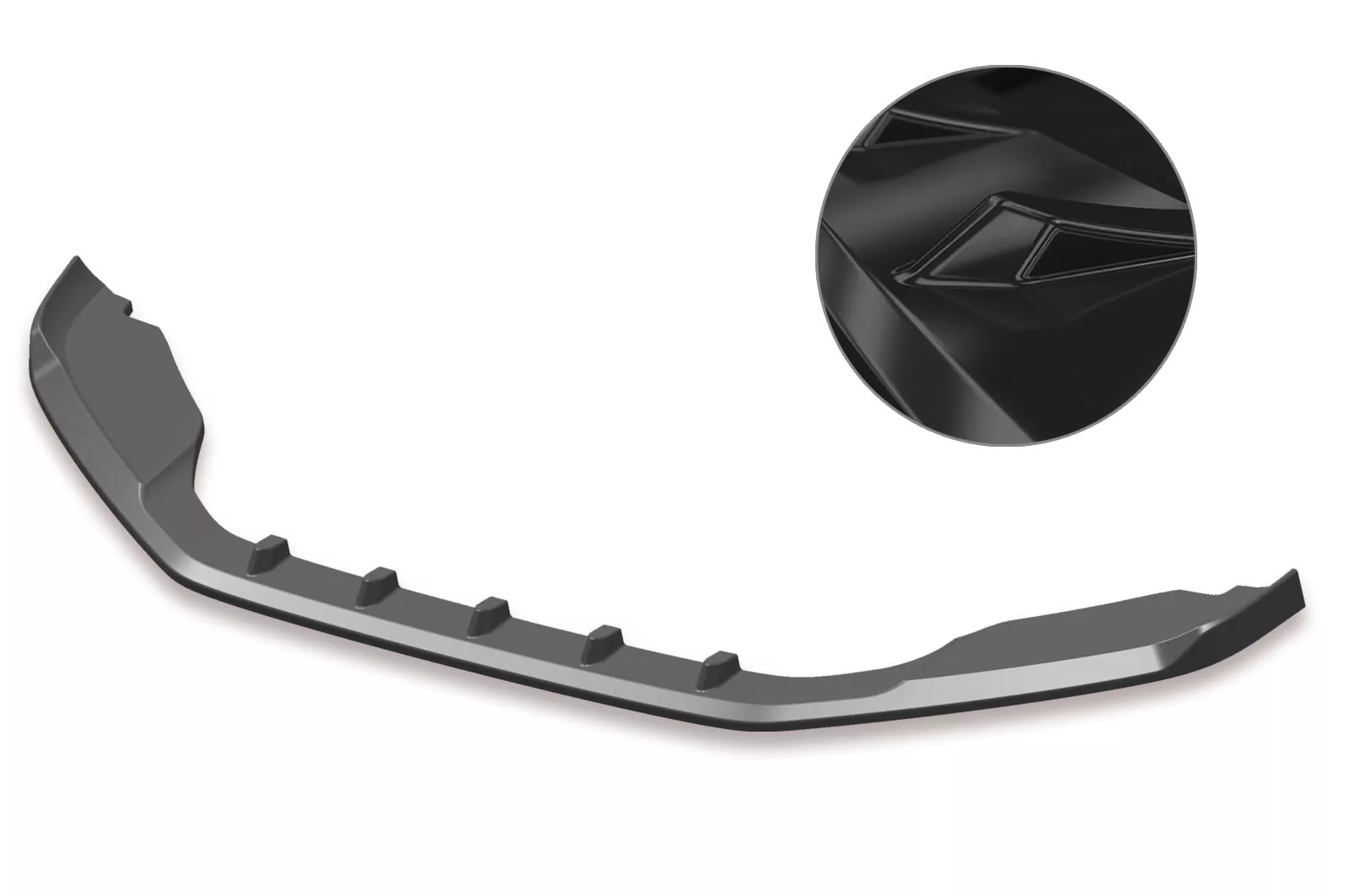 Cup-Spoilerlippe mit ABE für VW Scirocco III Glossy (schwarz hochglanz)