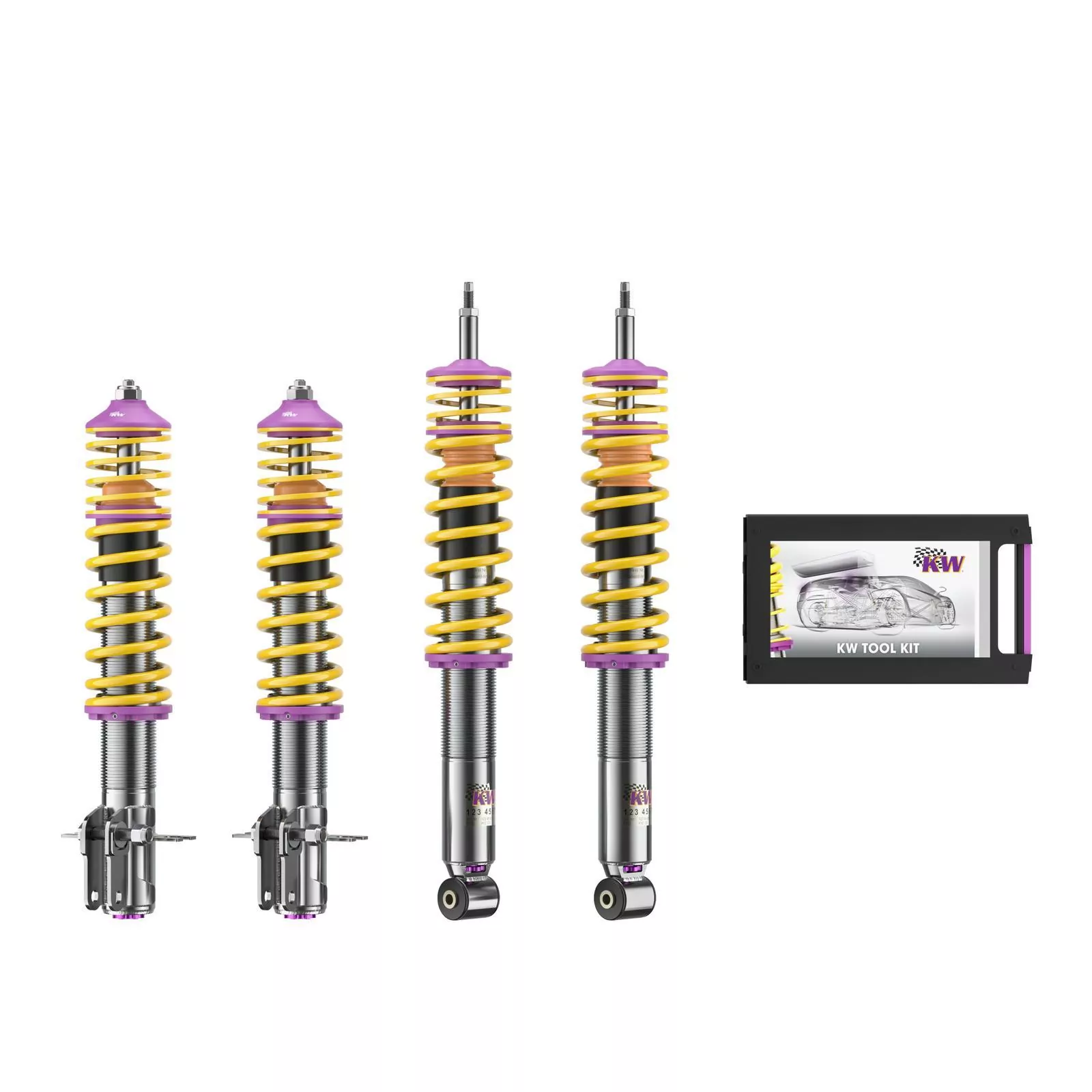 KW Gewindefahrwerk V3 inox VW GOLF I Cabriolet (155) 01/1979-08/1993